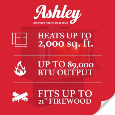 Image showing  Wood Stove 2000 sq. ft. 89000BTU