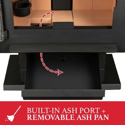 Image showing 8 th Ashley Wood Stove 2000 sq. ft. 89000BTU