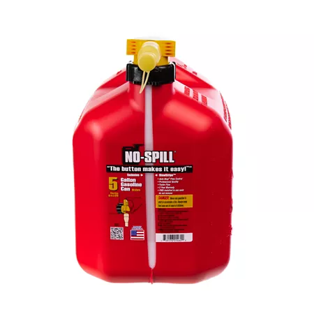 SPILL-FREE 5 gal See the striped gas can Gas Cans