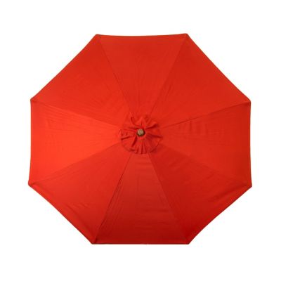 Image showing  Classic Wood Market Patio Umbrella, 9 ft., Burnt Chili