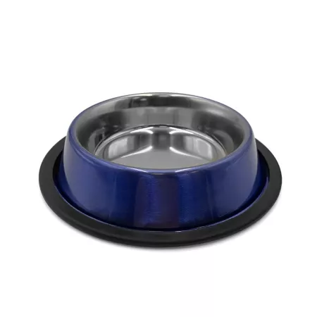 Danner Non-Slip Stainless Steel Dog Bowl 8 oz Mesmerized Blue Single Dog Bowls