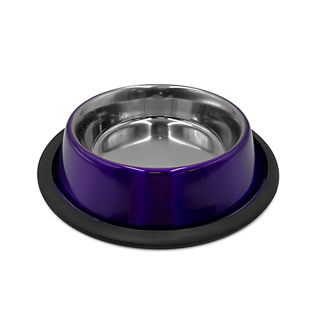 Danner Stainless Steel Anti-Skid Dog Bowl, 24 oz., Lavender