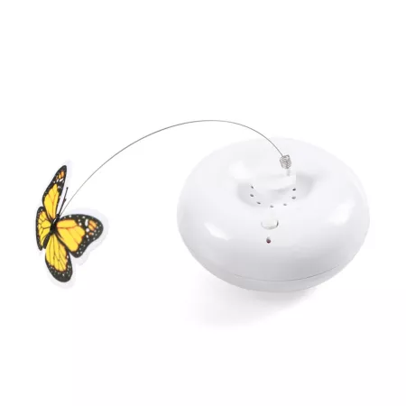 Danner Crazy Butterfly Interactive Cat Toy White Cat Chasers & Teasers