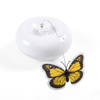 Image showing  Crazy Butterfly Interactive Cat Toy, White