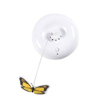 Image showing  Crazy Butterfly Interactive Cat Toy, White