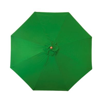 Image showing  9 ft. Classic Wood Market Patio Umbrella, Hunter Green