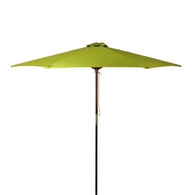 DestinationGear Classic Wood Market Patio Umbrella, 9 ft., Lime Green