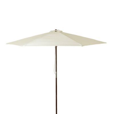 DestinationGear Classic Wood Market Patio Umbrella, 9 ft., Natural