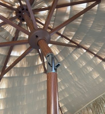 Image showing  Palapa Tiki Patio Umbrella with Crank Lift and Easy Tilt