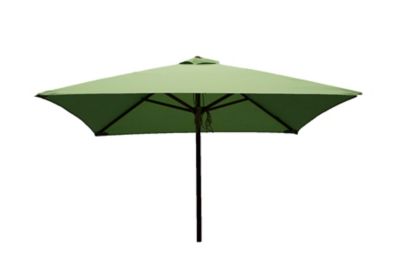 DestinationGear Classic Wood Square Patio Umbrella, 6.5 ft., Lime