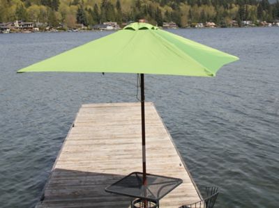 Image showing  Classic Wood Square Patio Umbrella, 6.5 ft., Lime