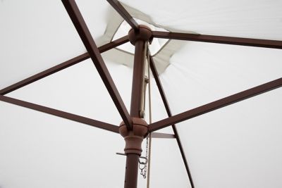 Image showing  Classic Wood Square Patio Umbrella, 6.5 FT NATURAL