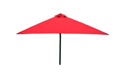 Image showing  Classic Wood Square Patio Umbrella, 6.5 ft., Red