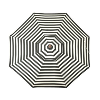 DestinationGear 9 ft. Classic Wood Italian Stripes Patio Umbrella