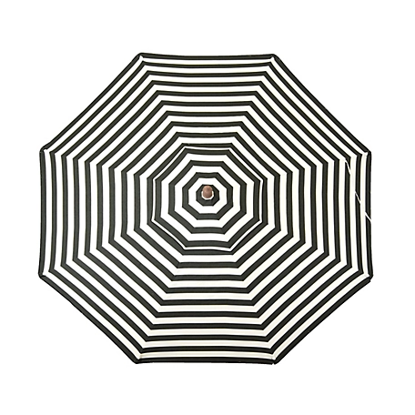 DestinationGear Classic Wood Italian Stripes Patio Umbrella