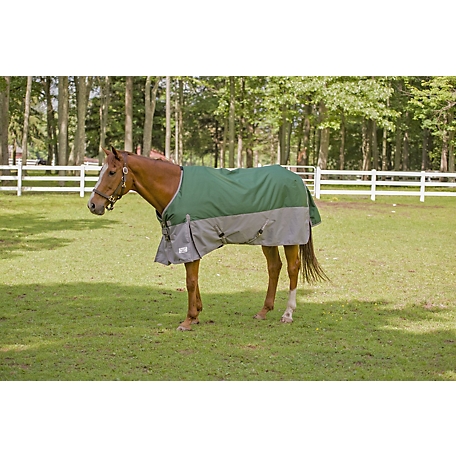 TuffRider 1200D Ripstop Medium Weight 200 gram Two Tone Turnout Blanket with Standard Neck