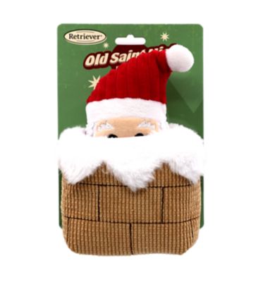Retriever Santa/ Chimney Pop Up Dog Toy