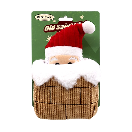 Retriever Santa/ Chimney Pop Up Dog Toy