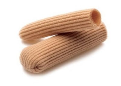 Image showing  Latex Free Gel & Fabric Ribbed Toe Caps , 3 pk.