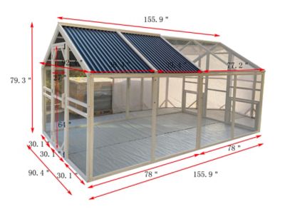 Image showing 8 th Zylina Modern Universal Poultry Pen, 20 Chicken Capacity