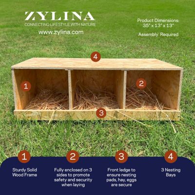 Image showing  3-Compartment Best Rest Nesting Box