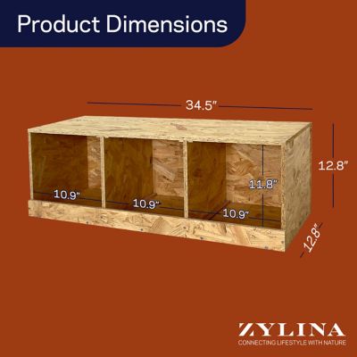 Image showing 8 th Zylina 3-Compartment Best Rest Nesting Box