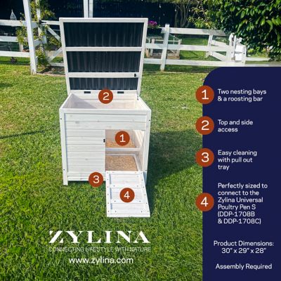 Image showing  2-Compartment Modern Nesting and Roosting Box