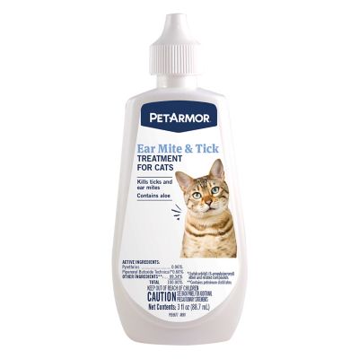 PetArmor Cat Ear Mite/Tick Treatment, 3 oz.
