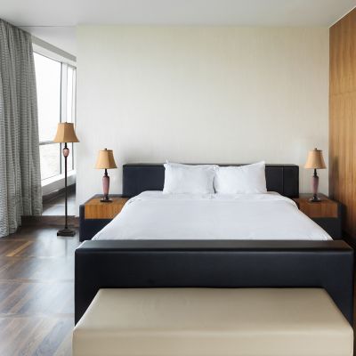 Lalia Home Homely Traditional Valdivian 3 pc. Metal Lamp Set with Empire Fabric Shades