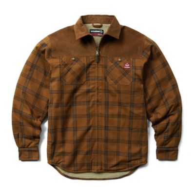 Wolverine Men's Marshall Cotton Flannel Shirt Jacket