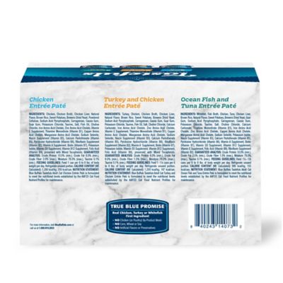 Image showing  All Life Stages Chicken, Turkey/Chicken, Ocean Fish/Tuna Pate Wet Cat Food pk., 5.5 oz., Cans, 24 pk.