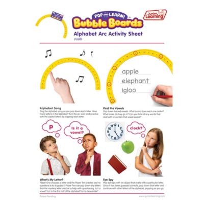Image showing  Alphabet Arc Bubble Board, Double-Sided, Ages 4-7