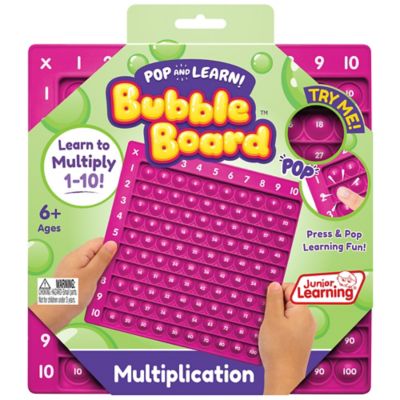 Pop & Learn Bubble Board Mulitplication Bubble Board, JL679