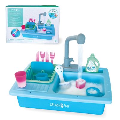 Image showing  Splashfun Wash-Up Kitchen Sink Play Set with Running Water, FR2002