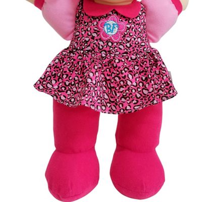 Image showing  Kisses Baby Doll Toy with Animal Print Top - All Ages