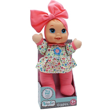 Baby's First Giggles Baby Doll Toy with Floral Top - All Ages