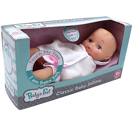 Baby's First Bathtime with Softina Baby Doll, White - All Ages
