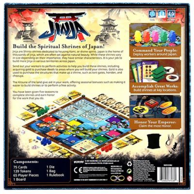 Image showing  Jinja - Board Game, Build Shrines Across Japan, Ages 12+, 2-5 Players, 87536