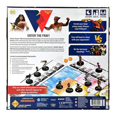Image showing  DC Comics HeroClix Wonder Woman 80th Anniversary Miniatures Game, 2 Players, For Ages 14+