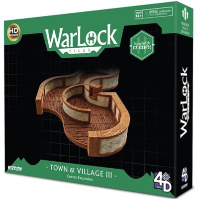 WizKids Games Warlock Tiles: Town & Village IIi: Curves - Miniatures, Wizkids RPG Tabletop Accessory, 16519