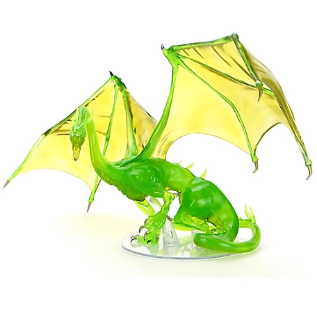 WizKids Games D&D Icons of the Realms: Adult Emerald Dragon Premium Figure, 96064