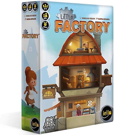 IELLO Little Factory Resource Management & Building Card Game, Ages 10+, 2-4 Players, 51834
