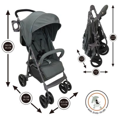 Image showing  Shopee: Kids Lightweight Stroller with Extra-Large Canopy, N111009
