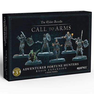 Modiphius The Elder Scrolls: Call to Arms - Adventurer Fortune Hunters Resin Expansion, Unpainted, 6-Pack