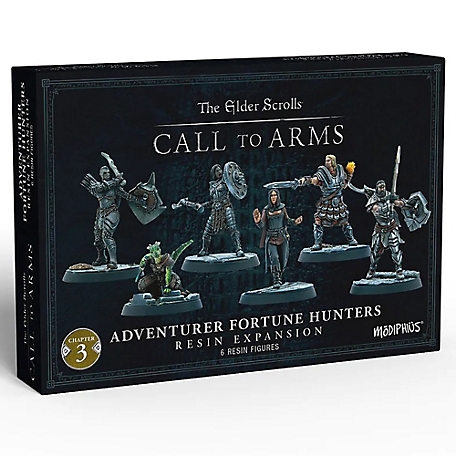 Modiphius The Elder Scrolls: Call to Arms - Adventurer Fortune Hunters - 6 Unpainted Resin Figures, MUH0330304