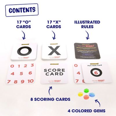 Image showing  Tic Tac Whoa! By Zobmondo!! The 5-in-1 Tic Tac Toe Card Game Fun for Families and Kids, 00008-1
