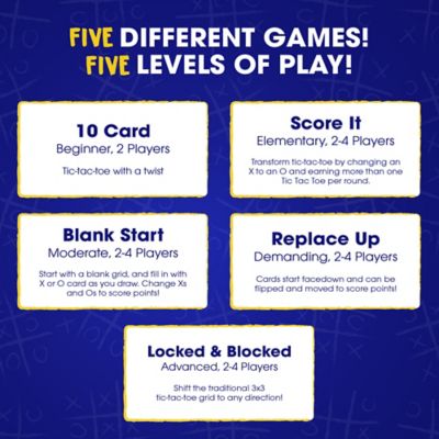 Image showing  Tic Tac Whoa! By Zobmondo!! The 5-in-1 Tic Tac Toe Card Game Fun for Families and Kids, 00008-1