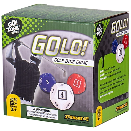 Zobmondo GoLo Golf Dice Game by Zobmondo!! for families and kids, 51000-1