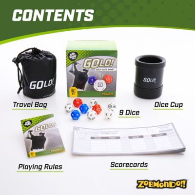 Image showing  GoLo Golf Dice Game by Zobmondo!! for families and kids, 51000-1