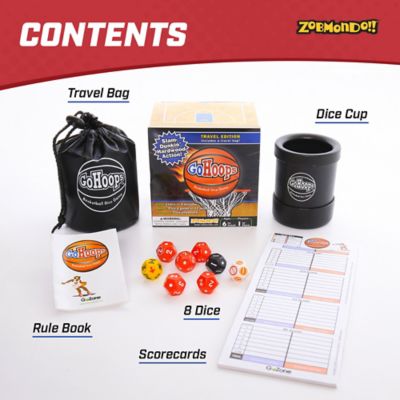 Image showing  GoHoops Basketball Dice Game! Play Basketball Anywhere, 54000-1